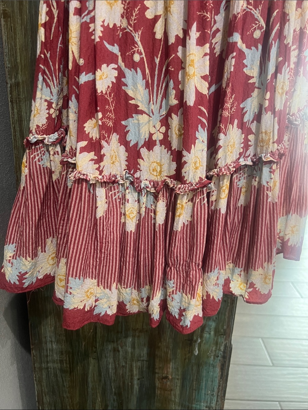 We The Free Red Floral Mini Dress - Picture 2 of 5